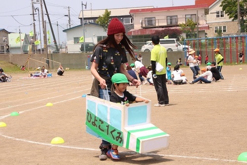運動会 ひよこ親子 「新幹線」.jpg