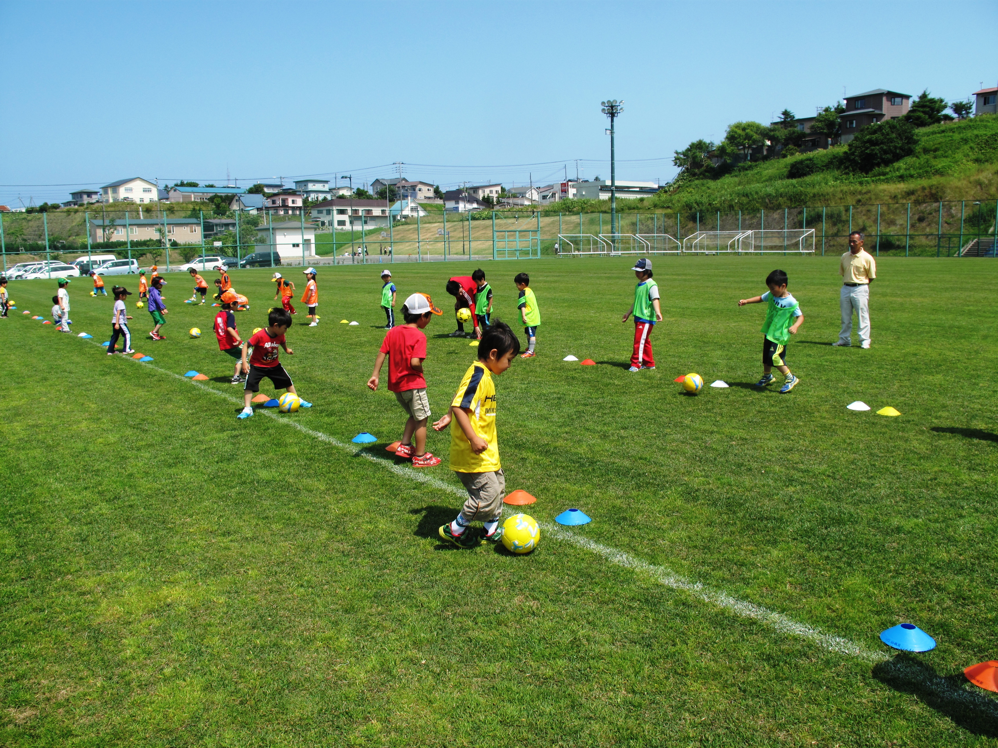 サッカークラブ 練習会 総合運動公園 根室つくし幼稚園