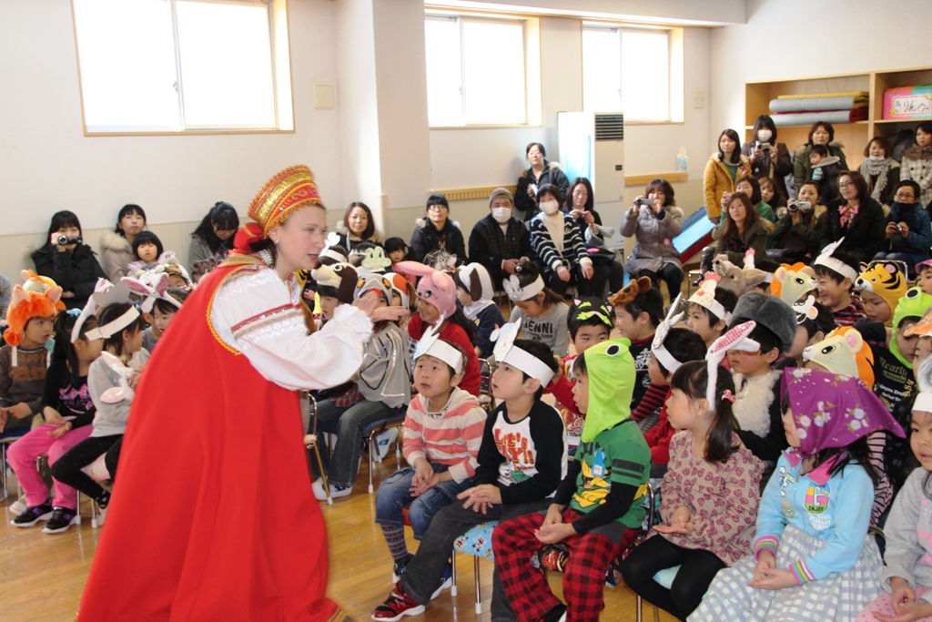 ロシア語教育参観日 根室つくし幼稚園